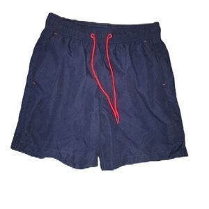 George Little Boys Navy Blue Swim trunks size small (28-30)